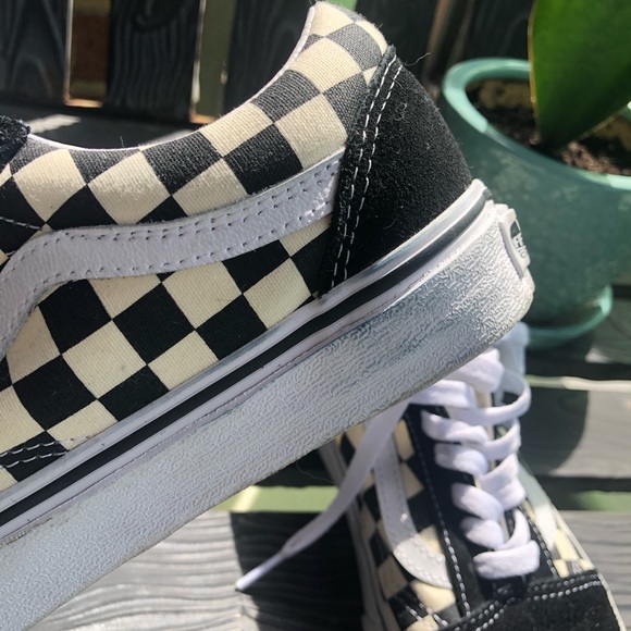 Black and White Checkered Vans - Picture 8 of 8